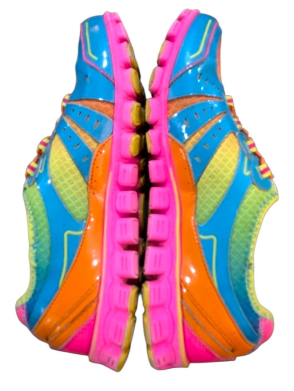 Skechers Rare Skech-Knit Flex Vibrant Multi-Color Bungee Slip On Sneakers Size 8 - Picture 6 of 12